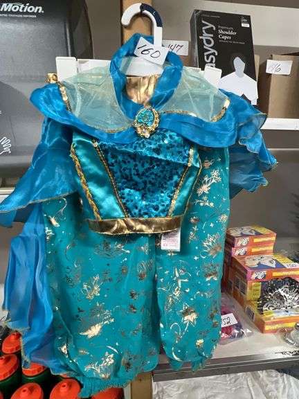 THE DISNEY STORE JASMINE COSTUME FOR KIDS SIZE 3 2PCS SET