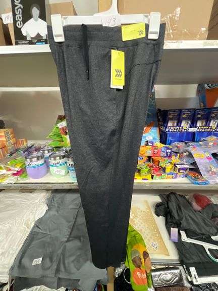 ALL IN MOTION WOMEN'S MEDIUM GRAY NYLON JOGGER 041-06-2152 NEW WITH TAGS RETAIL $34