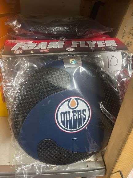 NHL OILERS THEMED FOAM FLYER APROX 9"DIA