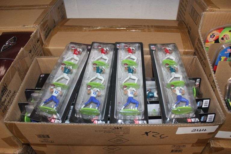 Brand new NFL Collectible Figures 3 pk per unit, lot contains 24 units