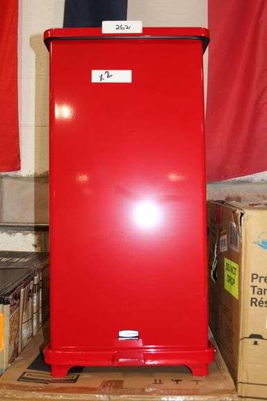 Brand new Rubbermaid Commercial Defenders 13 Gallon Trash Cans, retails $400 each