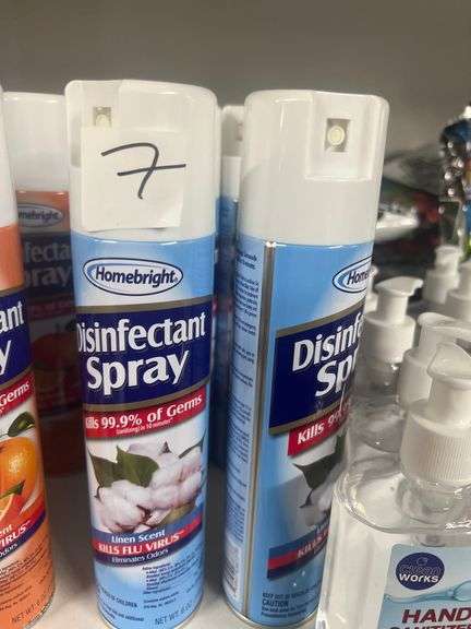 HOMEBRIGHT DISINFECTANT SPRAY LINEN SCENT 6OZ