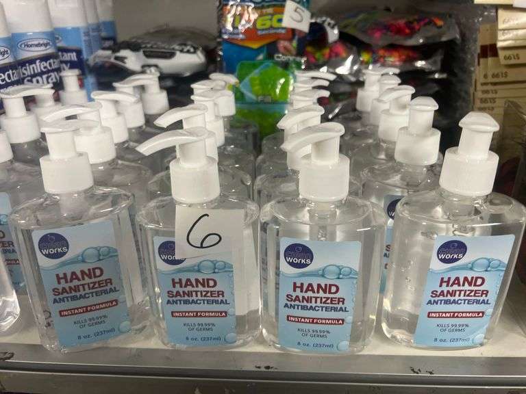 CLEAN WORKS HAND SANITIZER ANTI-BACTERIAL INSTANT FORMULA 75% ALCOHOL 8OZ