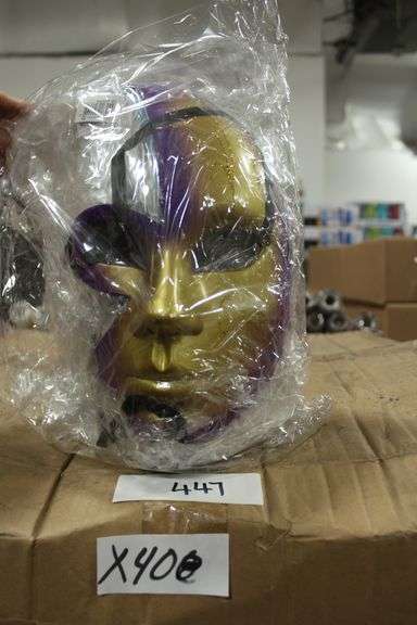 Lot of assorted brand new various themed masks, lot sold per dozen pack