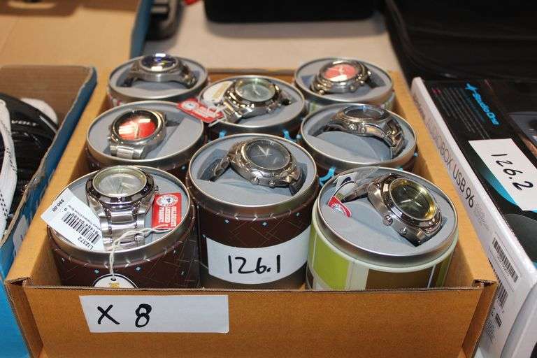 Assorted Fossil Collegiate Licensed Watches featuring teams such as Michigan and various others