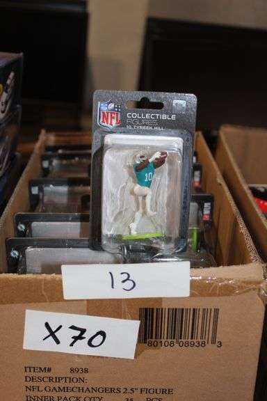 Excite Nflpa Game Changers Collectible Figures 2.5" Individually Packaged With 5 Different Players Including Patrick Mahomes, Dak Prescott, Josh Allen, Saquon Barkley And Tyreek Hill #8938