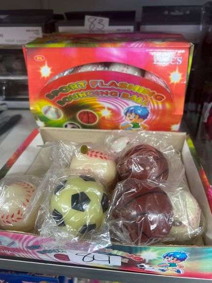 SPORT FLASHING BOUNCING BALL VARIOUS THEMES