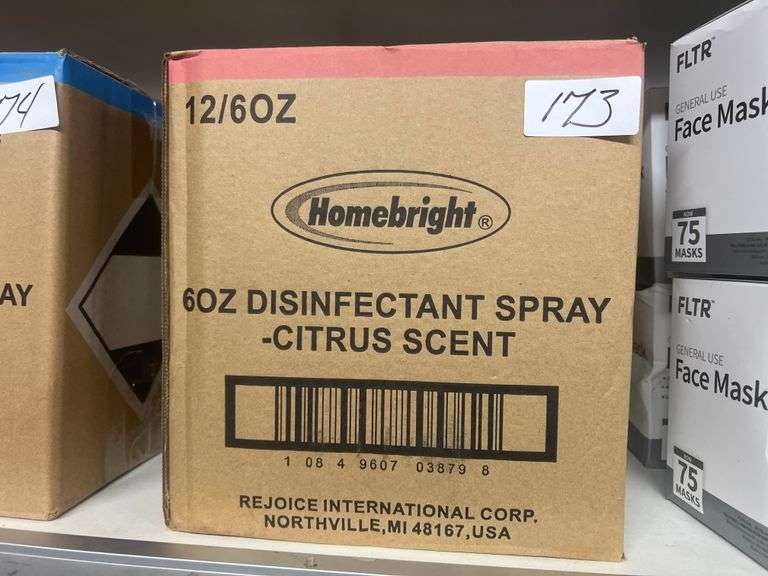 HOMEBRIGHT DISINFECTANT SPRAY CITRUS SCENT 6OZ