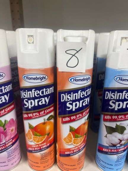 HOMEBRIGHT DISINFECTANT SPRAY CITRUS SCENT 6OZ