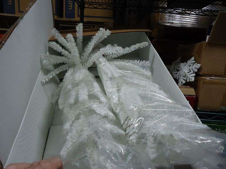 NEW! SET OF 2 INDOOR TINSEL TREES