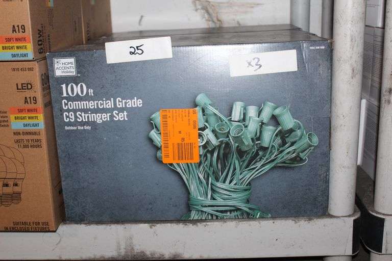 Brand new Home Accents Holiday 100 Commercial Grade C9 Stringer Set
