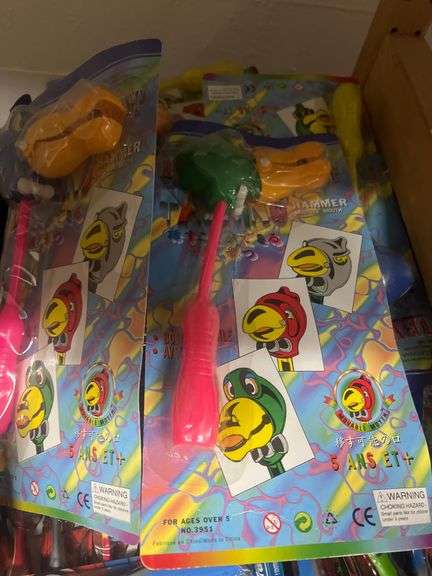 DOLLARAMA THE TALKING HAMMER PLASTIC TOY APROX 12"