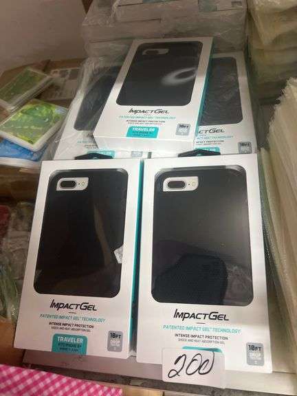 IMPACT GEL TRAVELER IPHONE 8+ / 7+ / 6S+ BLACK INTENSE IMPACT PROTECTION GEL INFUSED CASE