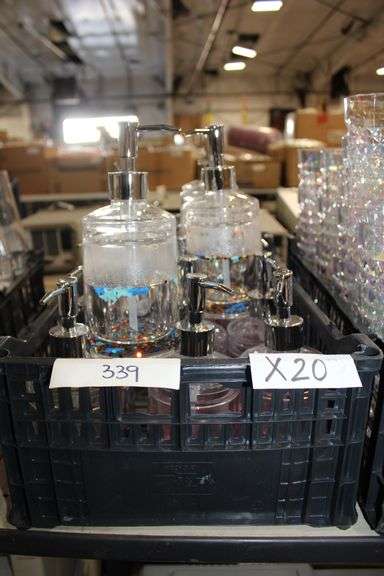 Assorted Brand new Everyday living themed soap dispensers with water weights