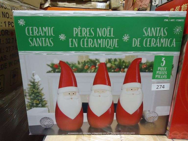 CERAMIC SANTAS