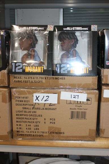 Brand new smALL-STARS Minis 12 JA Morant Light Blue Memphis Grizzlies Figurine