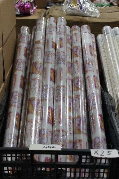 Assorted brand new baptism themed wrapping paper 30" x 100 ft wrapping paper