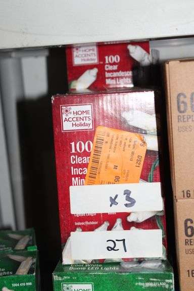 Home Accents Holiday 100 Clear Incandescent Mini Light