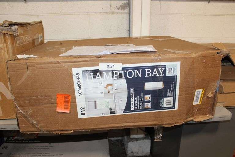 Hampton Bay 12 in Base Shaker Courtland Polar White Model No. 1005807445