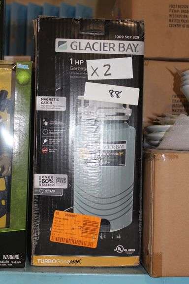 Glacier Bay TurboGrind Max 1 HP Garbage Disposal Universal Mounting for Easy Replacement Part No. 1009 507829