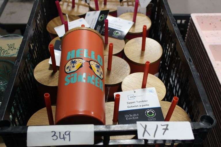 Brand new Mainstays sipper tumbler cups in assorted designs