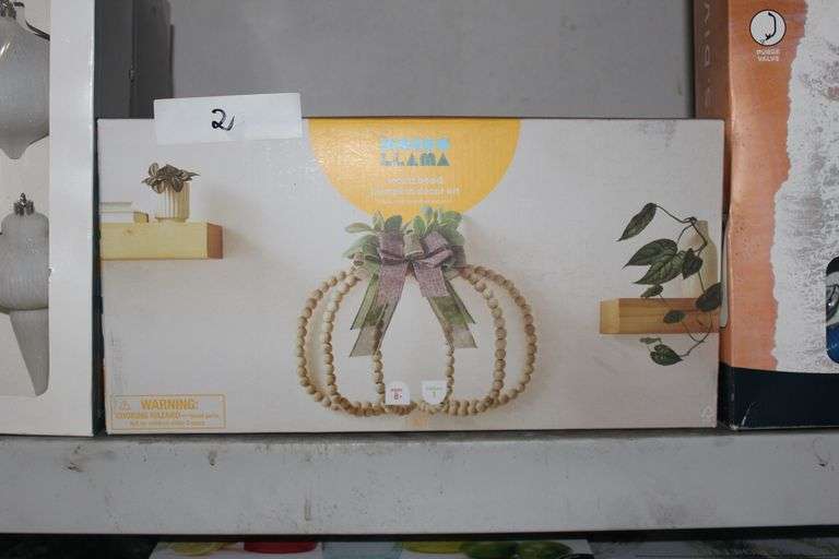 Brand new Mondo Llama wood bead pumpkin décor kit