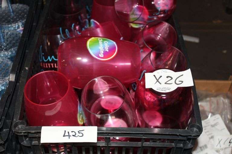 Brand new Mainstays 30 Oz Stemless Wine cups, dishwasher safe, comes in assorted colors and styles