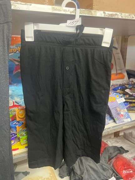GOODFELLOW & CO LARGE BLACK SLEEP SHORTS 044-05-4979 NEW WITH TAGS RETAIL $14 EA