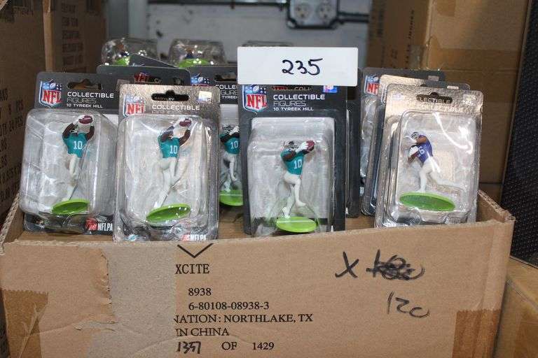 Brand new NFL Collectible Figures with various NFL Stars, lot sold per unit
