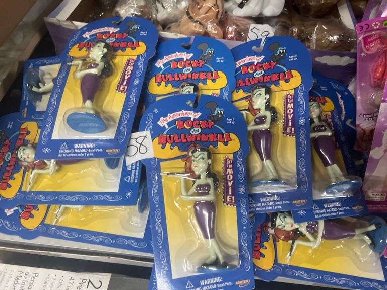 THE ADVENTURES OF ROCKY AND BULLWINKLE NATASHA FIGURINES