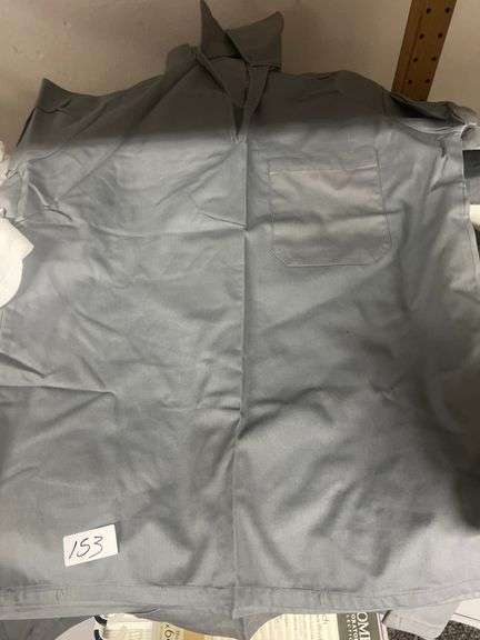 MEN'S GREY L/XL HEAVY DUTY UNIFORM COLLARED SHIRT