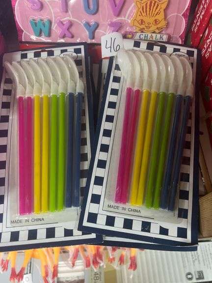 SET OF 8 MULTICOLORED STRAW SPOONS