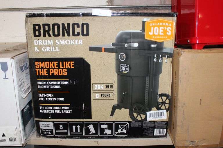 Oklahoma Joe's Smokers Bronco Drum Smoker & Grill, retails $430