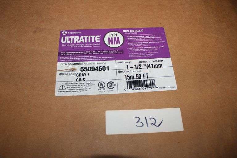 Southwire Ultratite Type NM Non-Metallic Liquidtight Flexible Conduit Size 1-1/2"
