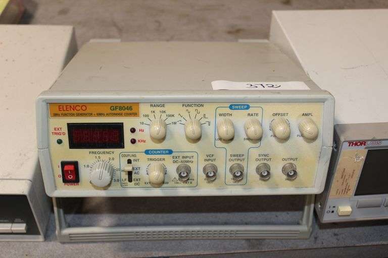 Elenco 3MHz Function Generator - 60MHz Autorange Counter Model No. GF8046, retails at $150 each