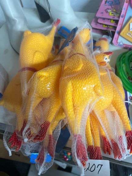 SHRILLING CHICKEN TOY APROX 12"