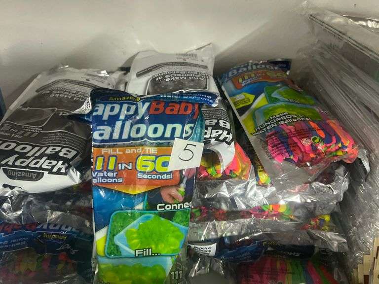 SHOT AMAZING HAPPY BABY BALLOONS FILL & TIE 111 WATER BALLONS IN 60SECS