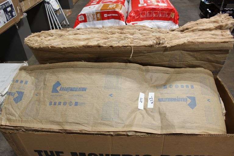 Knaufinsulation Glass Mineral Wool/ Fiberglass Wall Insulation, lot contains 12 sheets