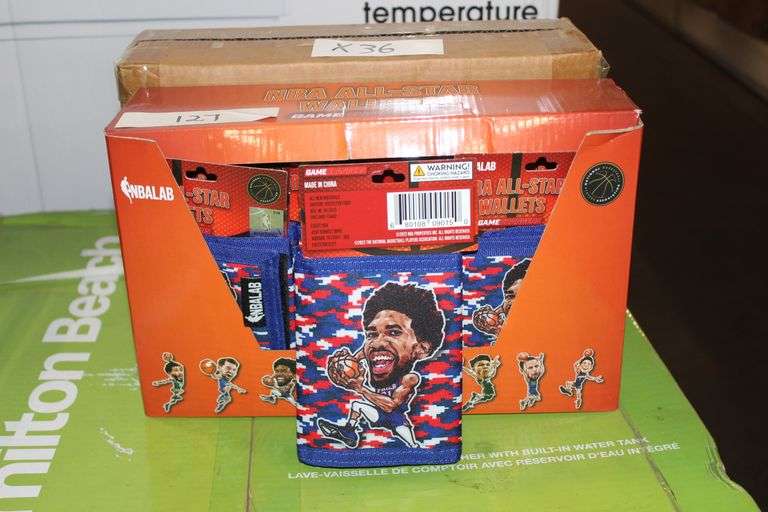 Nbalab All Star Wallets Joel Embiid Velcro Wallet Red & Blue Camo Color #090150