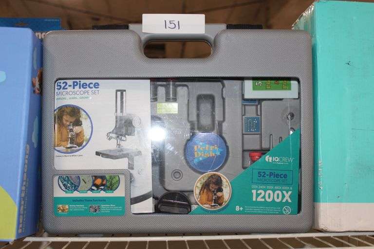 Iqcrew 52Pcs Microscope Set For Kids