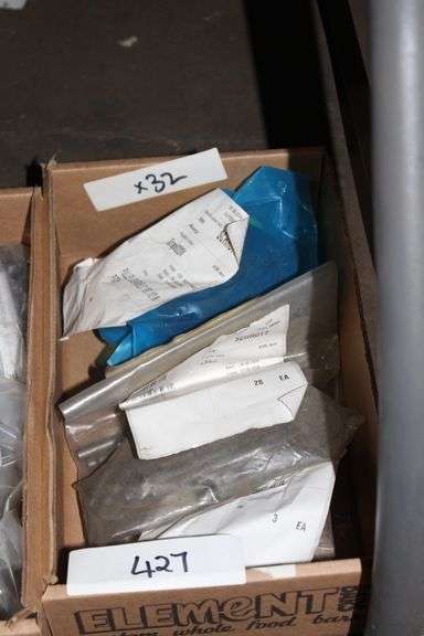 assorted industrial items including pulley gearbelts and many other items