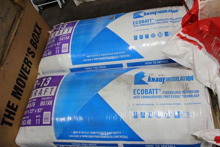 Knauf Insulation, R13 Kraft Faced 23 in. x 93 in. Precut Fiberglass Insulation Batt for 2x4 Wall - Sound-Reducing, Retails at $130 each