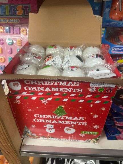 CHRISTMAS ORNAMENT THEMED FLASHING BALLS