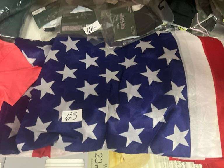 LARGE AMERICAN FLAGS APROX 5'x3'
