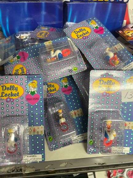 DOLLY LOCKET FINGER COLLECTION KIDS TOY RINGS VARIOUS STYLES