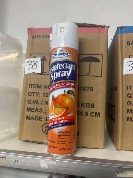 HOMEBRIGHT DISINFECTANT SPRAY CITRUS SCENT 6OZ