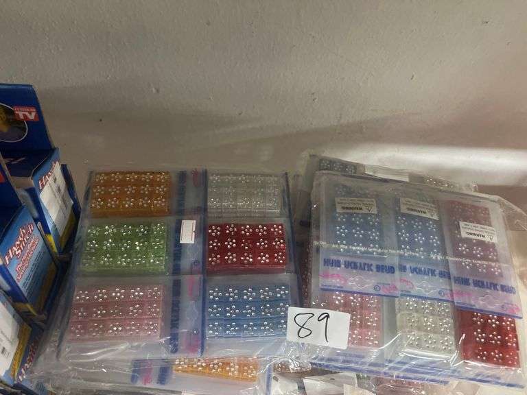 RILG COLLECTION HAIR ACRYLIC BEAD IN VARIOUS COLORS WITH 30 BEADS PER PACK, AND 12 PACKS IN LOT
