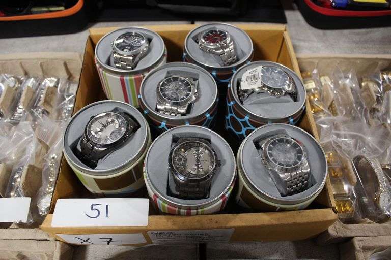 Fossil Men'S Large Face Metal Watches Including Me1027 Each In Metal Gift Can