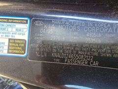 2005 KIA AMATA NO KEY HAS VSF PACK