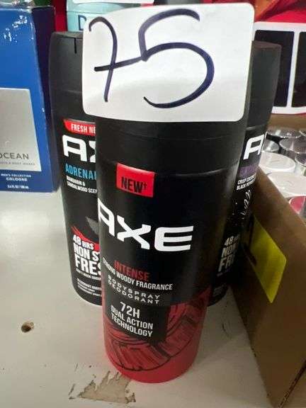AXE 150ML BODYSPRAY DEODORANT INCLUDING ADRENALIN, INTENSE, AND EXCITE